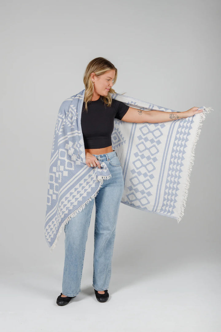 The Beach | Turkish Towel- Blue