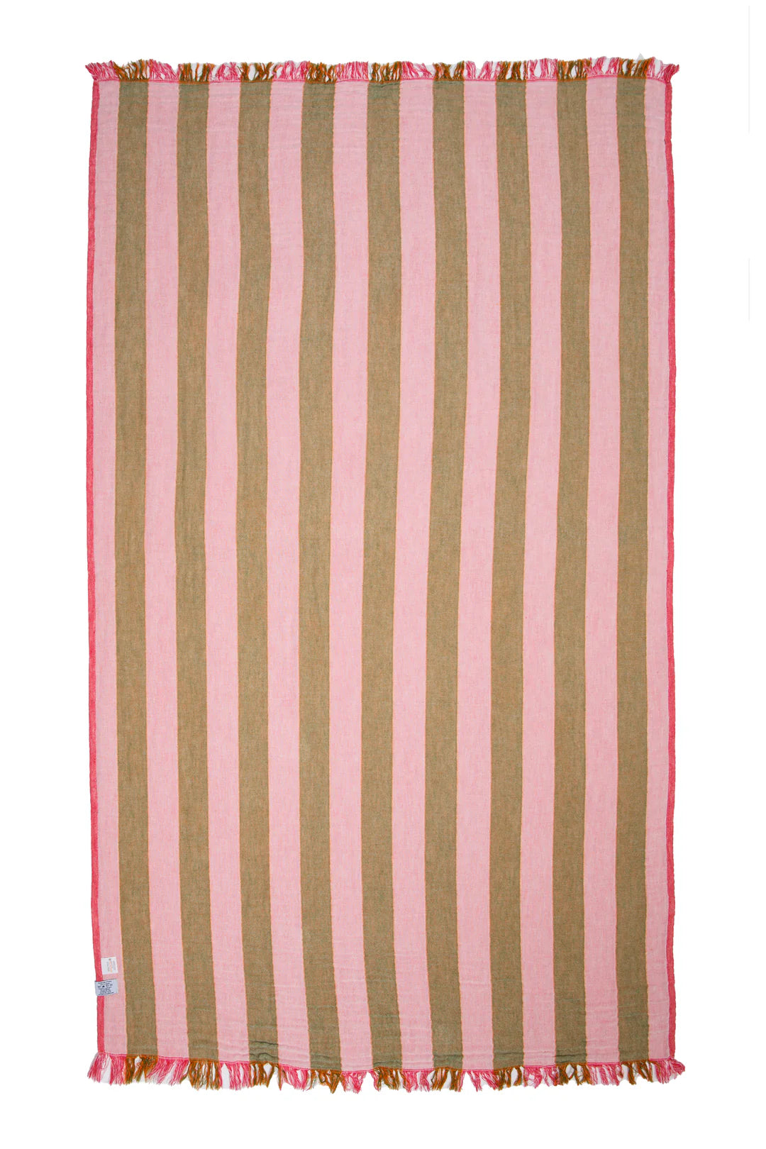THE BANKS | Stripe Gauze Muslin Turkish Towel - Pink Multi
