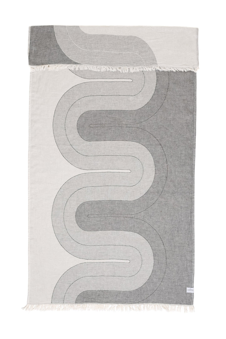 THE WAVE | Turkish Towel - Granite