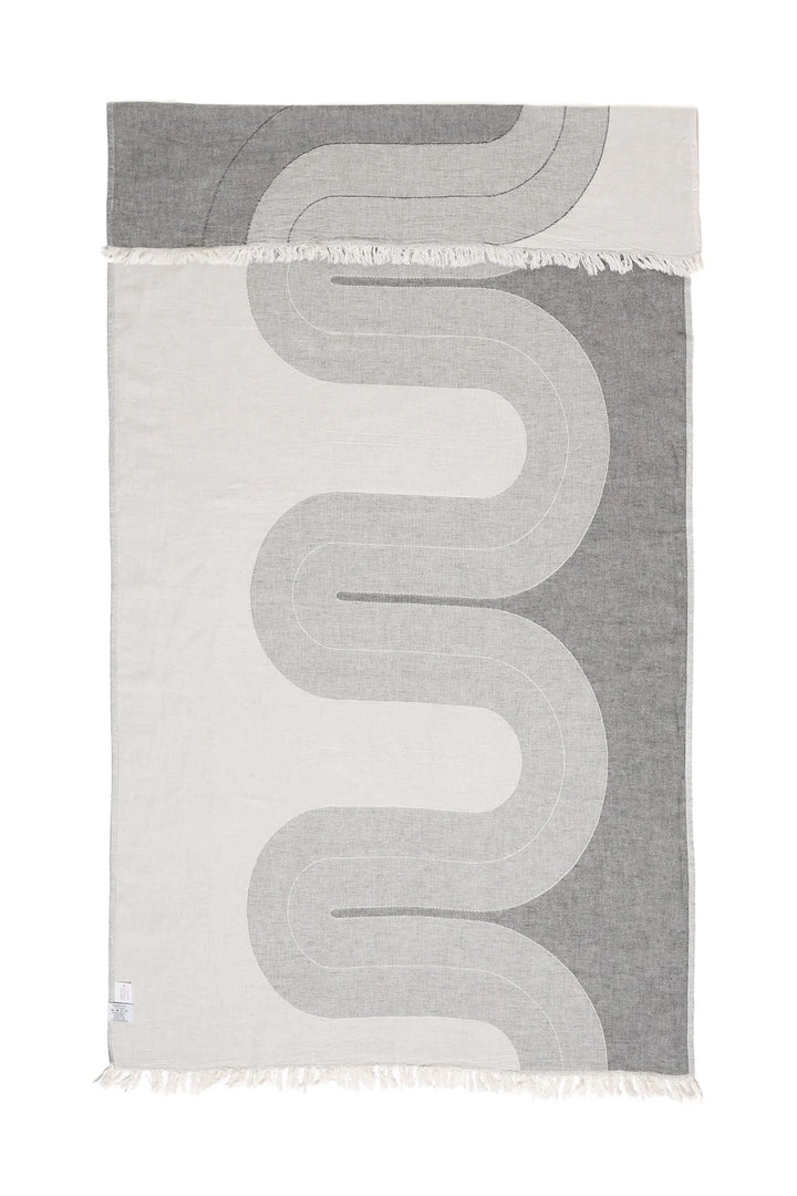 THE WAVE | Turkish Towel - Granite