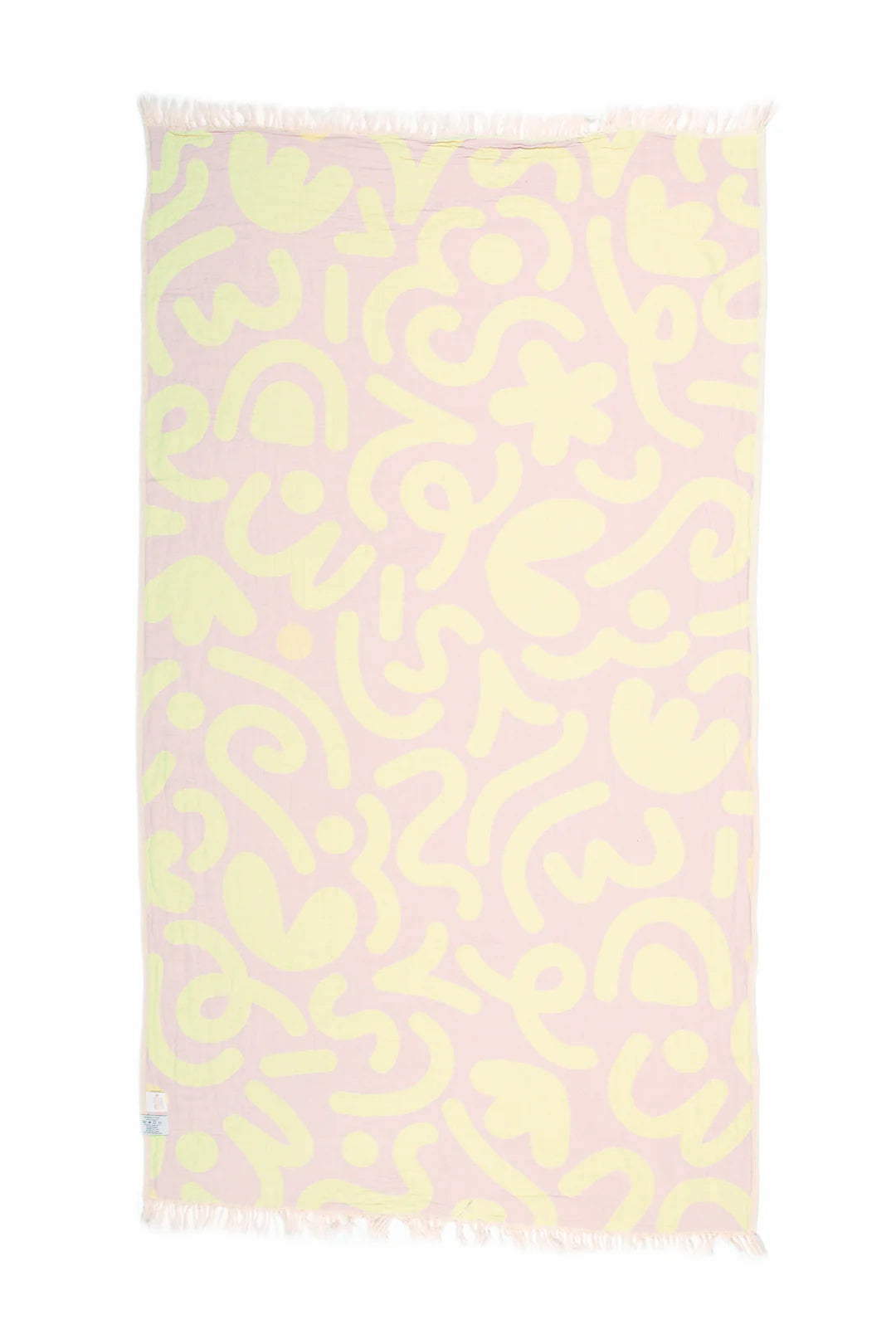 THE DREW DOODLE | Turkish Towel - Lilac / Lime