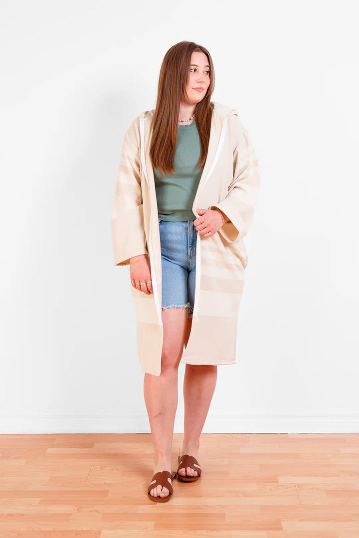 The Gale | Unisex Terry Lined Zip Poncho