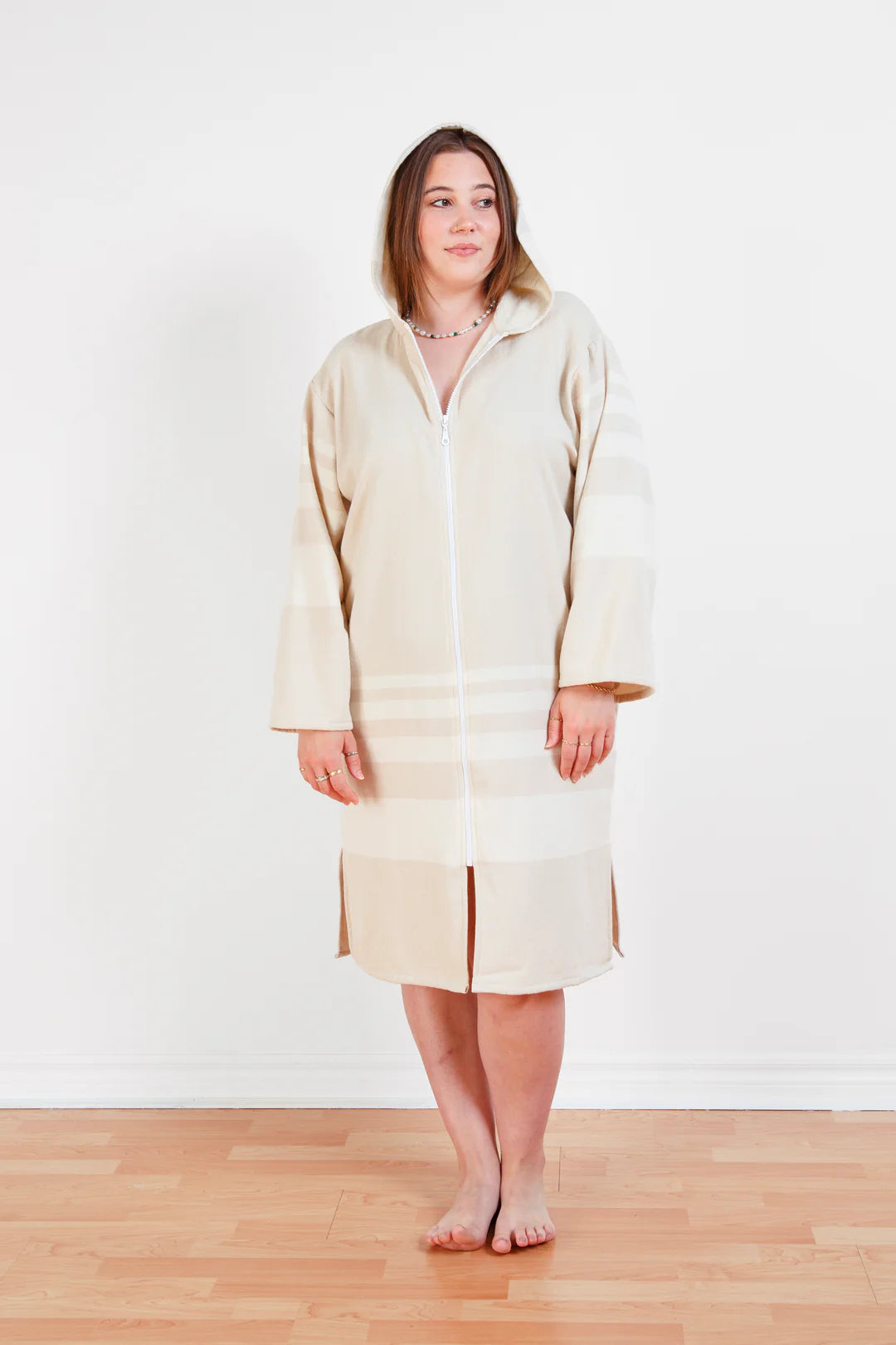The Gale | Unisex Terry Lined Zip Poncho