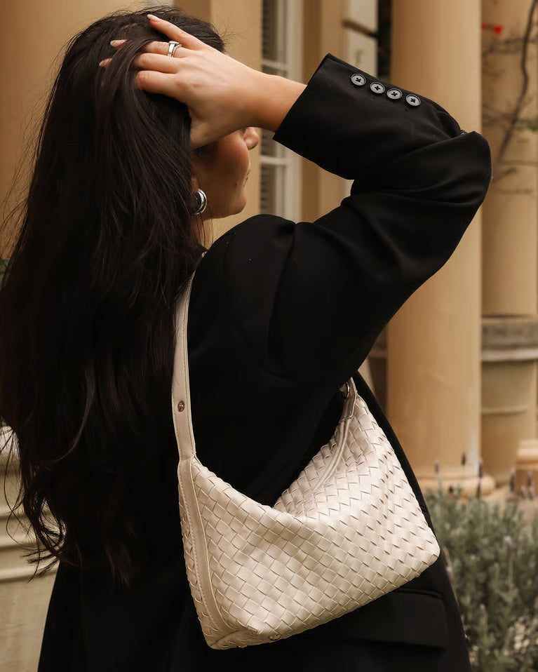 Madeline Shoulder Bag- Vanilla