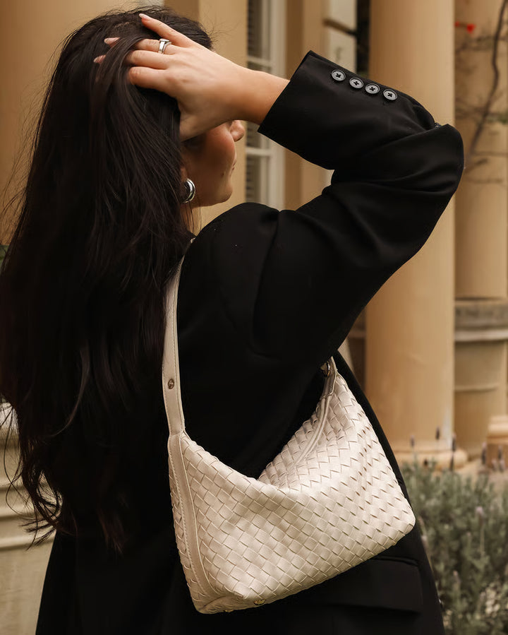 Madeline Shoulder Bag- Vanilla