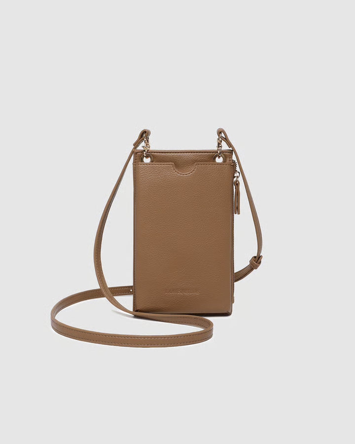 Suki RFID Phone Bag- Carmel