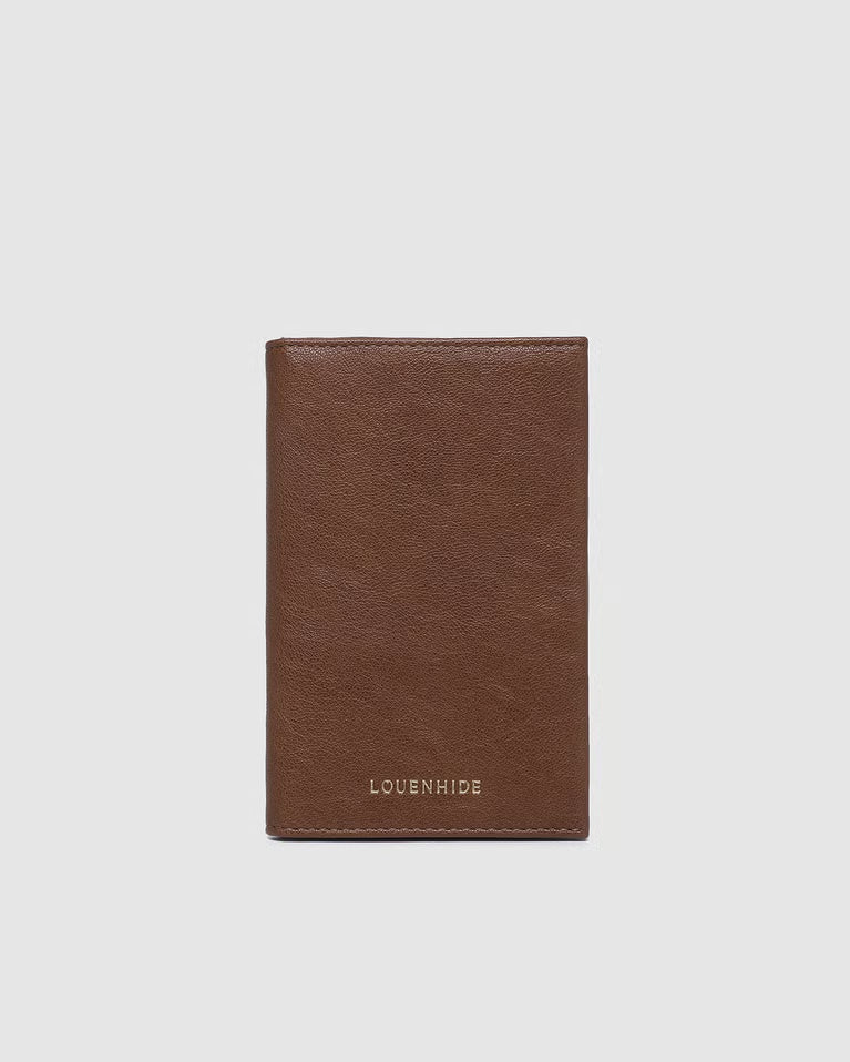 Venice Passport Holder- Saddle Cognac