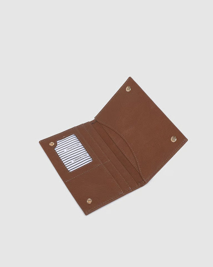 Venice Passport Holder- Saddle Cognac
