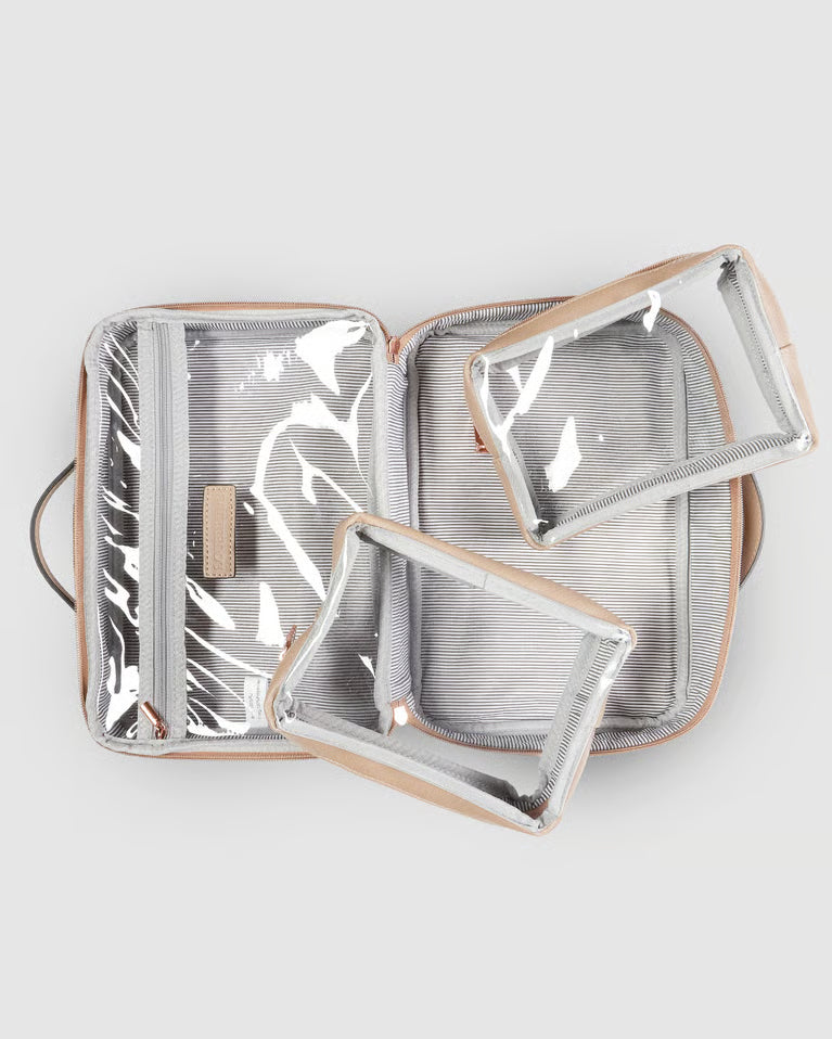 Georgie Toiletry Case- Coffee