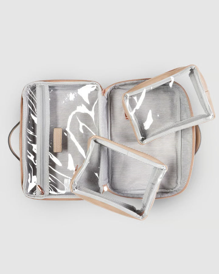 Georgie Toiletry Case- Coffee
