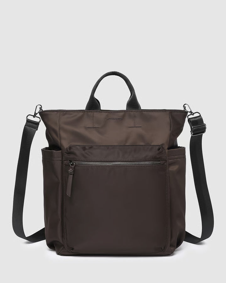 Bronx Nylon Backpack- Chocolate
