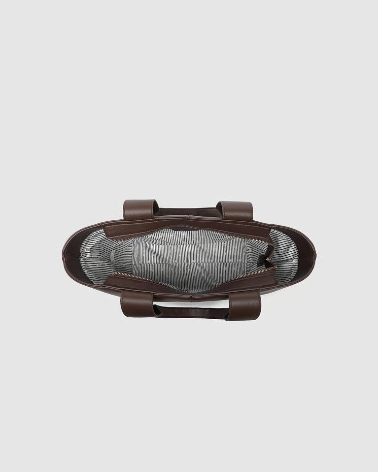 Henley Tote Bag- Chocolate