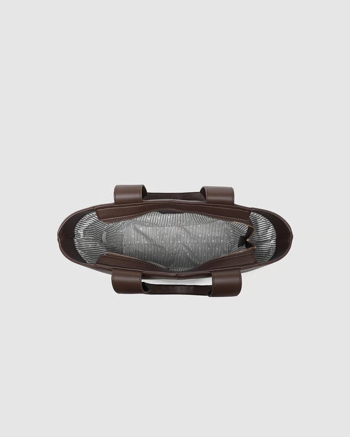 Henley Tote Bag- Chocolate