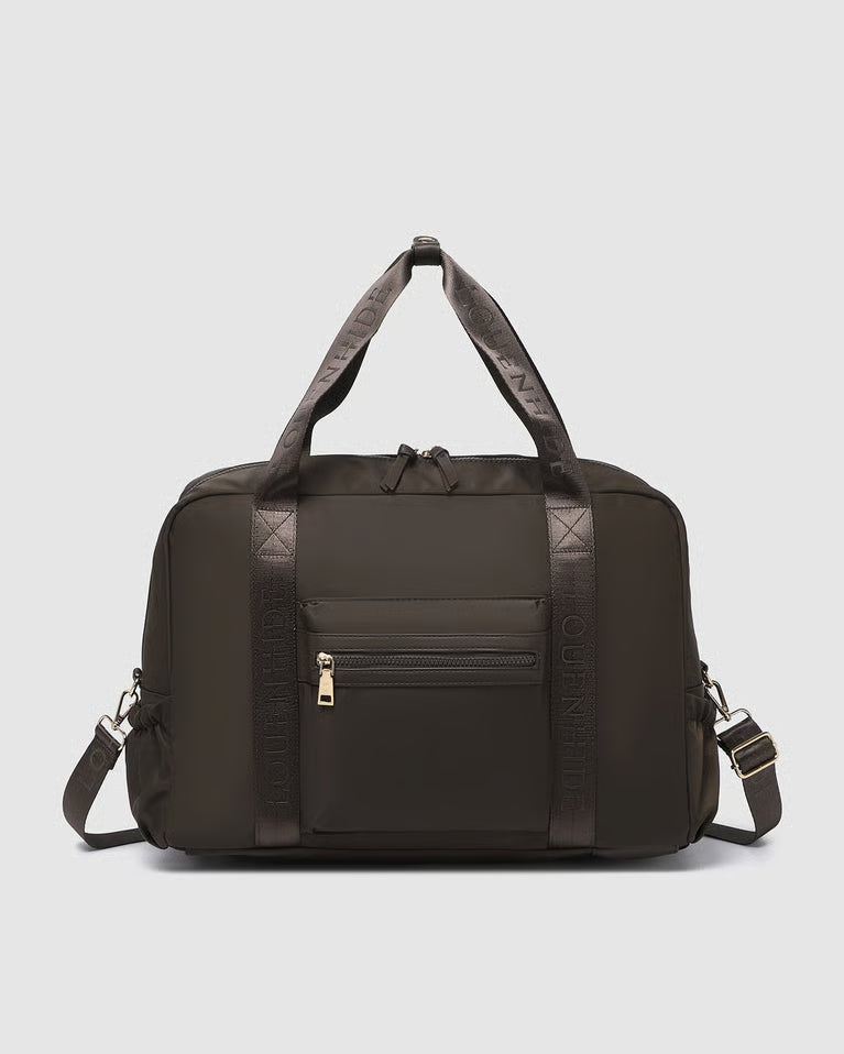 Jenn Nylon Travel Bag- Chocolate