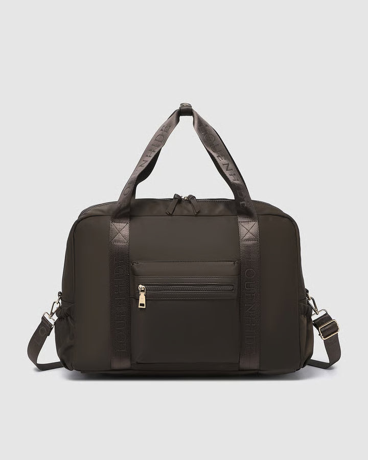 Jenn Nylon Travel Bag- Chocolate