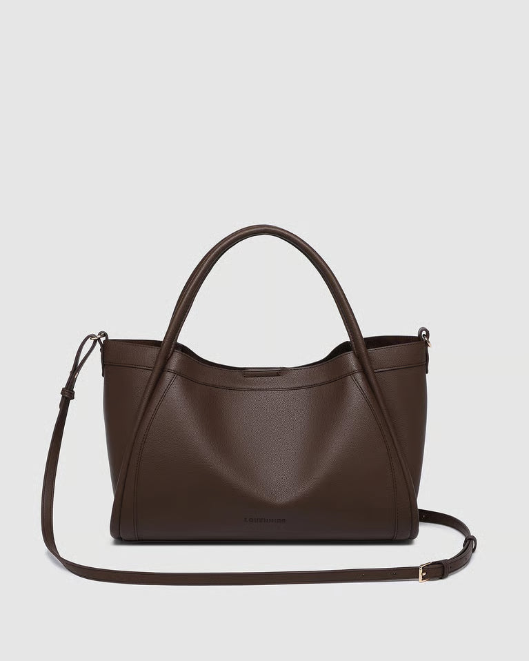 Mini Sutton Shoulder Bag- Chocolate