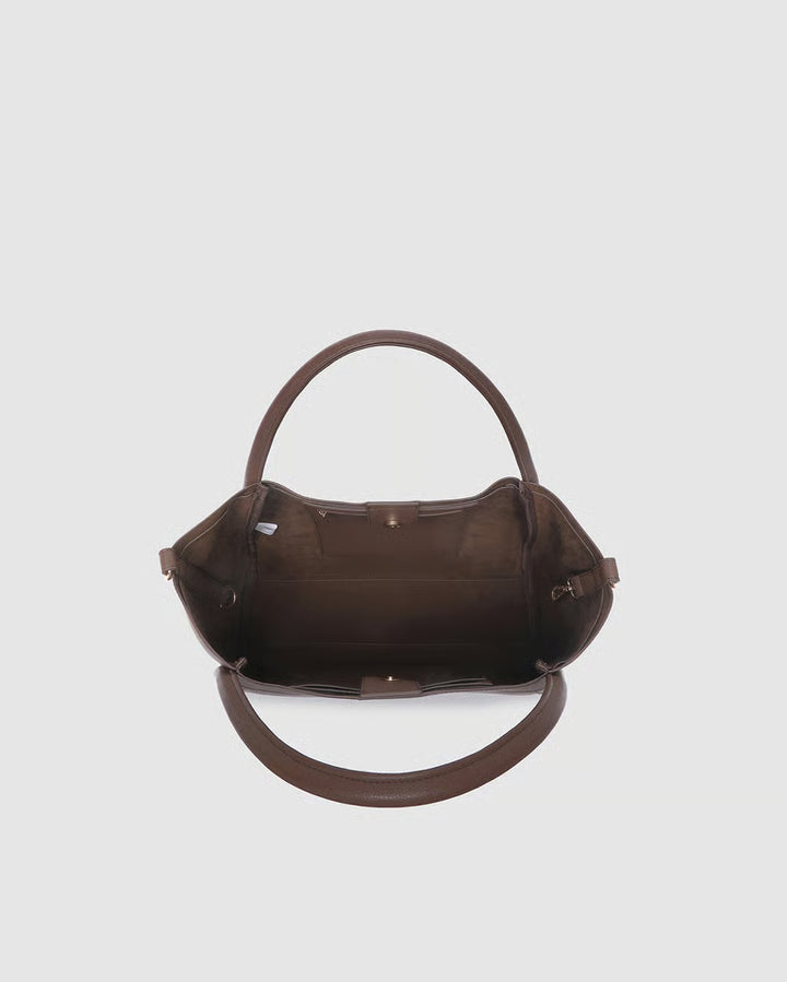 Mini Sutton Shoulder Bag- Chocolate
