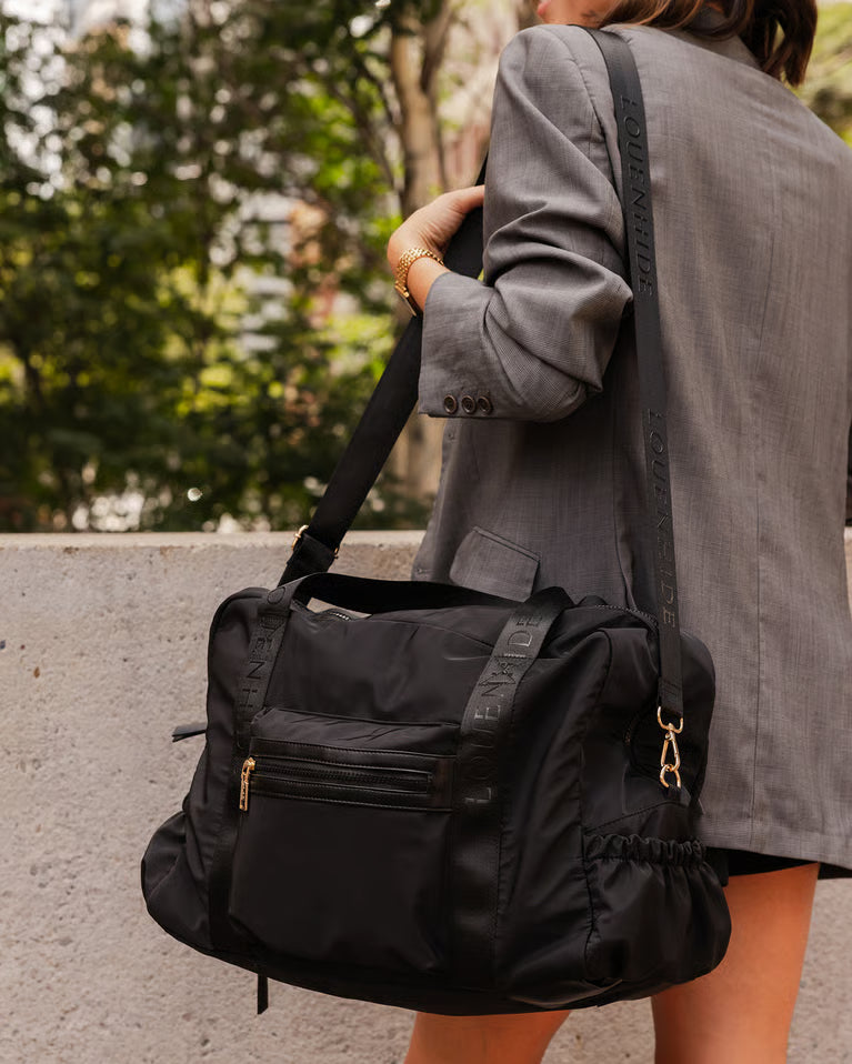 Jenn Nylon Travel Bag- Black