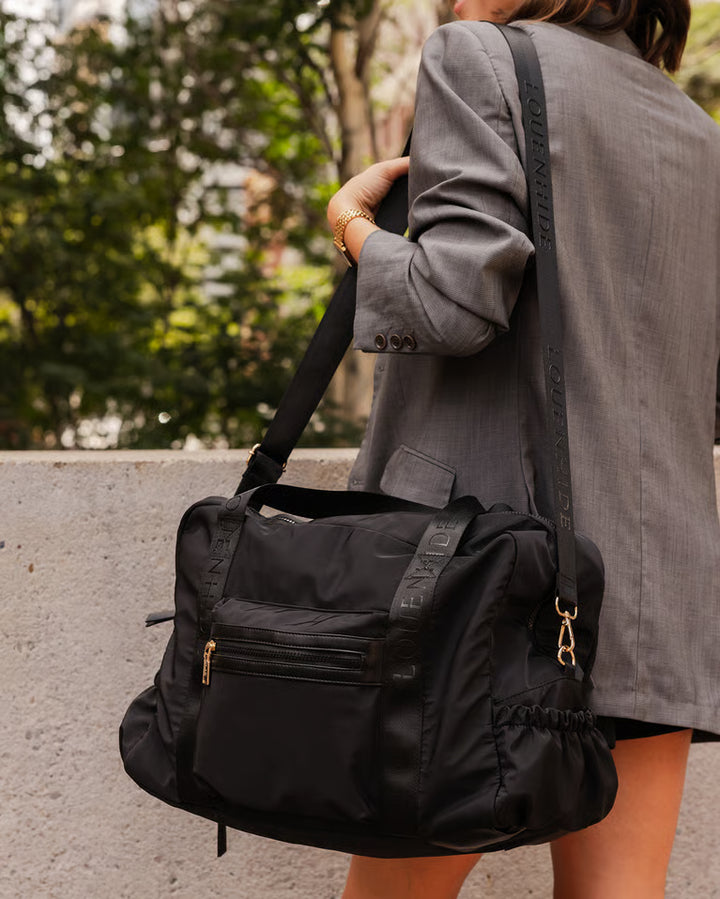 Jenn Nylon Travel Bag- Black