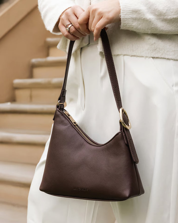 Amelia Shoulder Bag- Chocolate