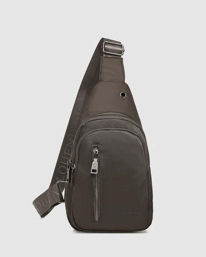 Boyd Nylon Sling Bag- Chocolate