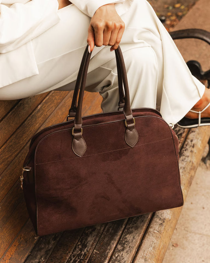The New Blaire Suede Tote Bag
