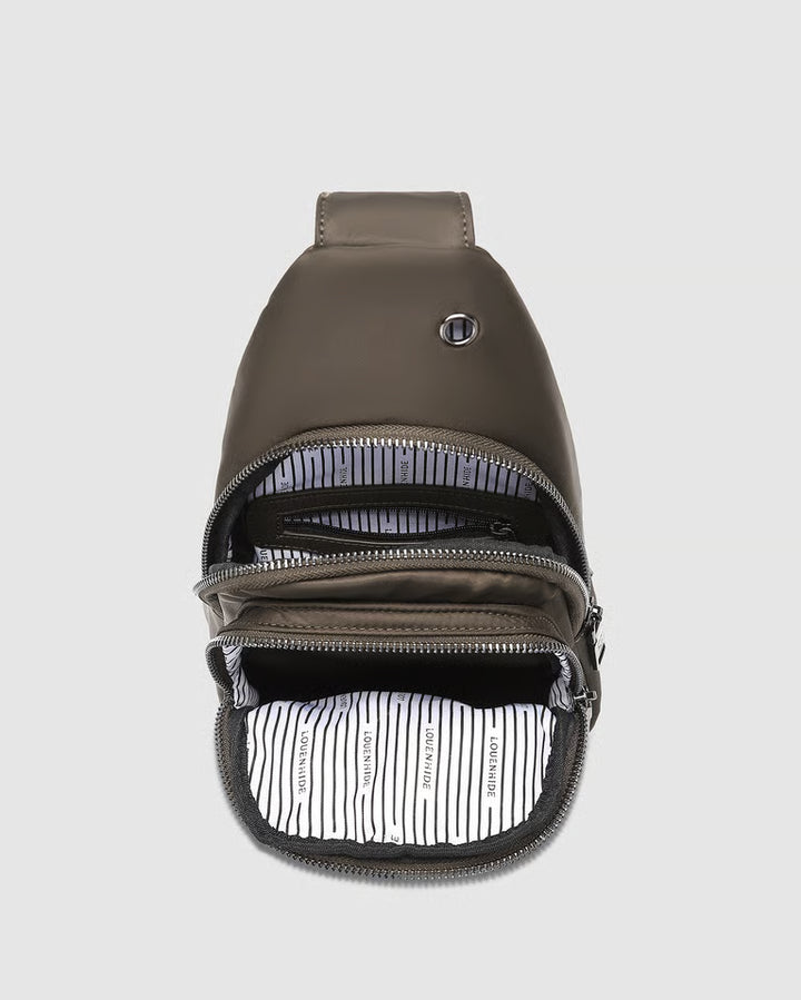 Boyd Nylon Sling Bag- Chocolate