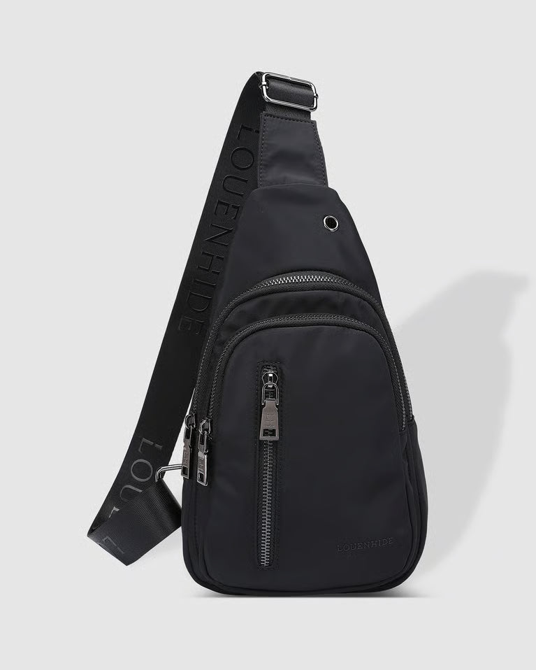 Boyd Nylon Sling Bag- Black