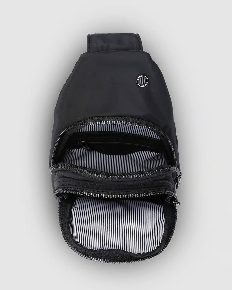 Boyd Nylon Sling Bag- Black
