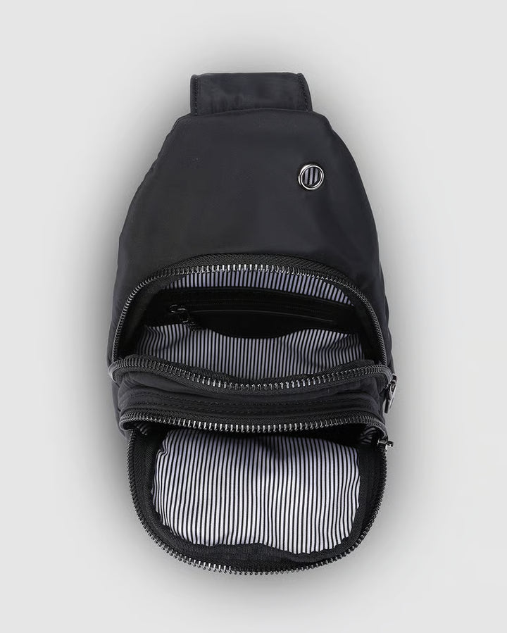 Boyd Nylon Sling Bag- Black