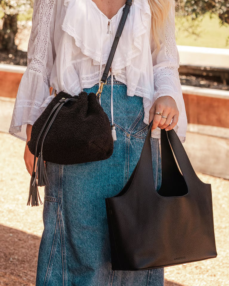 Paisley Handbag - Black