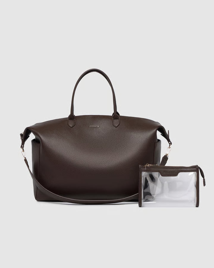Naomi Clutch Shoulder Bag- Chocolate