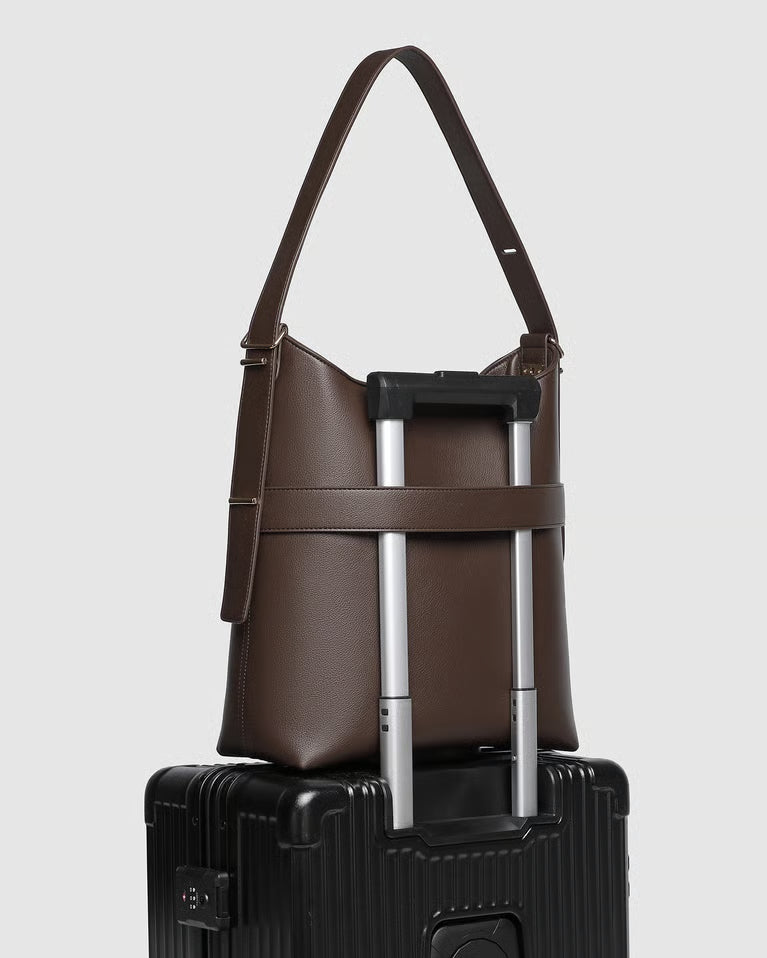 Audrey Bucket Bag- Chocolate
