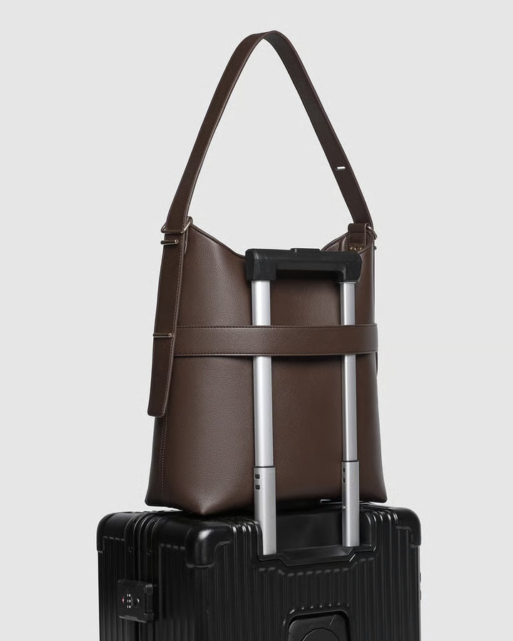 Audrey Bucket Bag- Chocolate