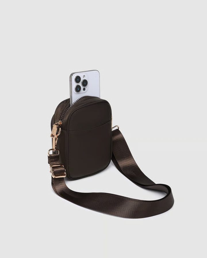 Lyla Phone Bag- Chocolate