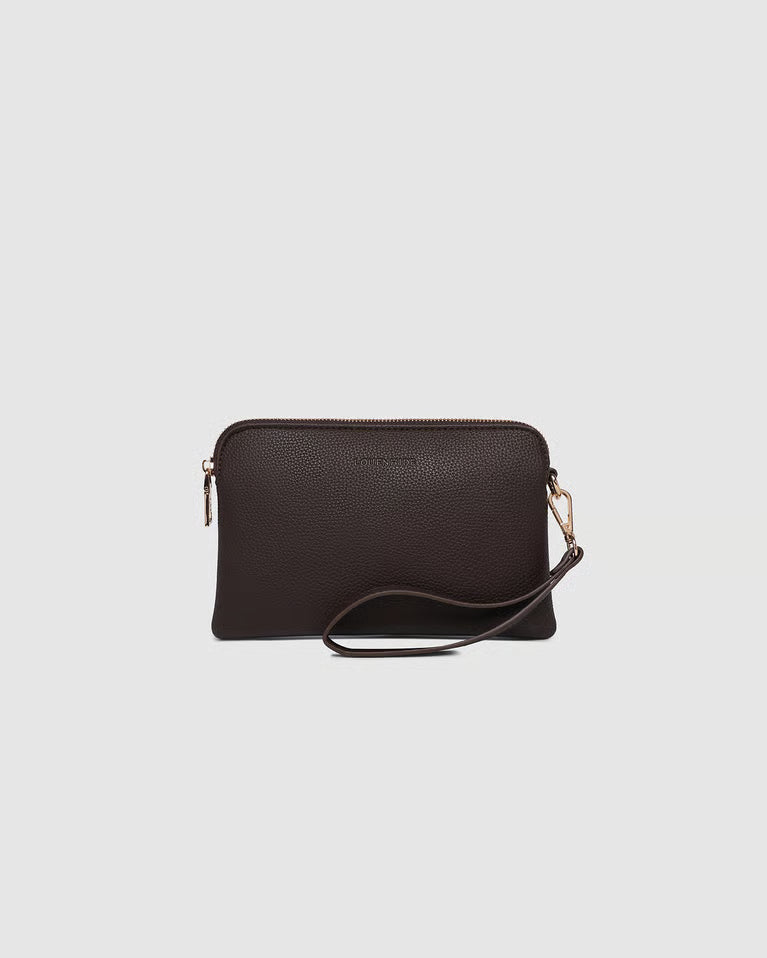 Poppy Clutch Wristlet- Chocolate
