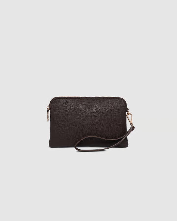 Poppy Clutch Wristlet- Chocolate