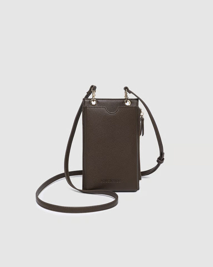 Suki RFID Phone Bag- Chocolate