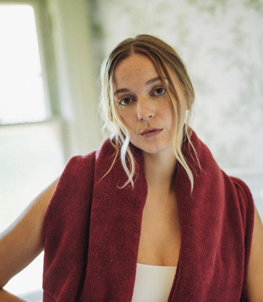 Typical Classic Bath Towel - Cabernet Burgundy