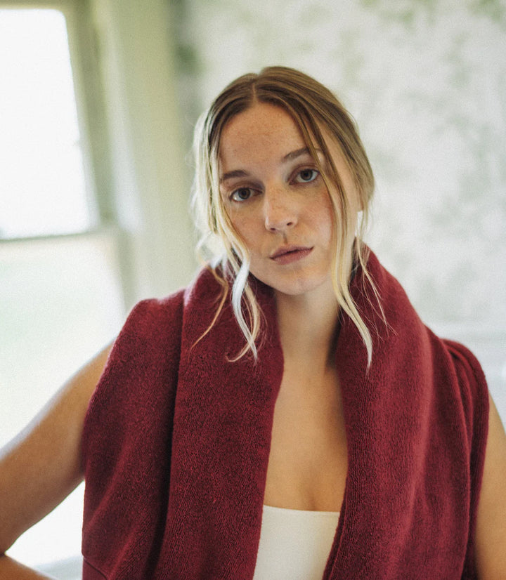 Typical Classic Bath Towel - Cabernet Burgundy