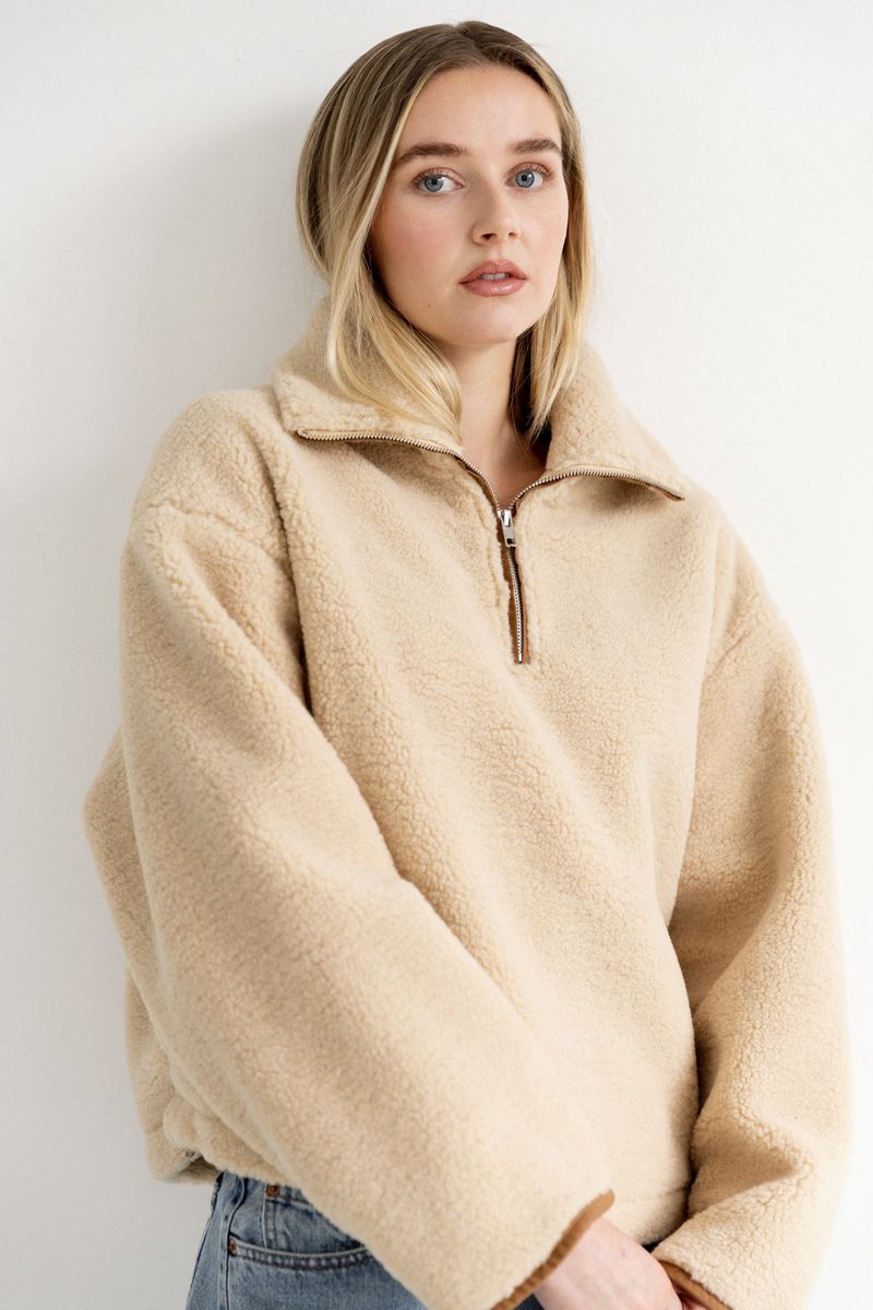 1/2 Zip Sherpa Jacket
